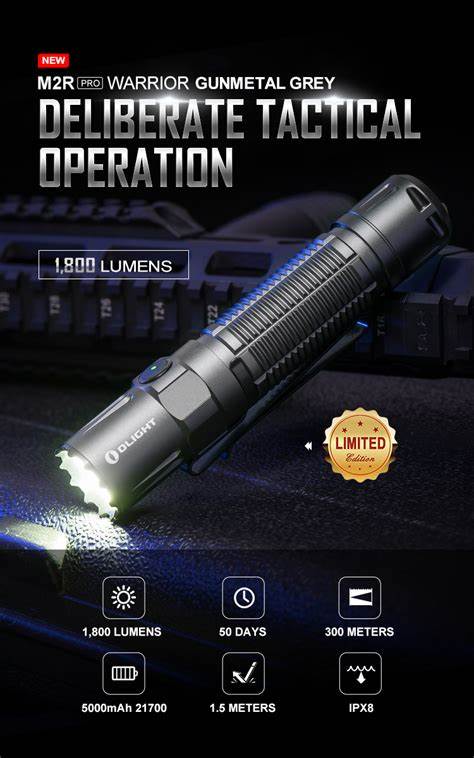 M2R Pro Warrior Gunmetal Grey Limited Edition Kodiak LED Lighting