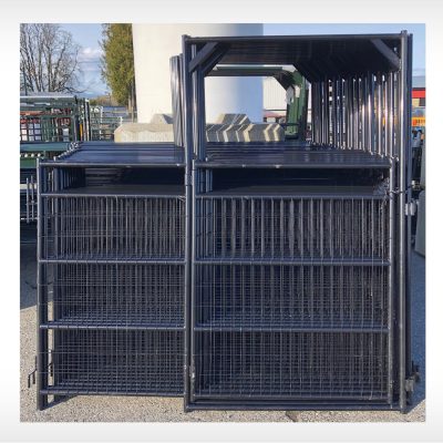 Mesh panel for sheep and goat with walk through gate