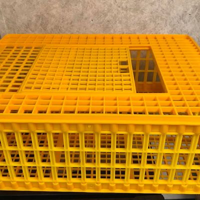 Durable heavy duty chicken crate will hold 10-14 birds